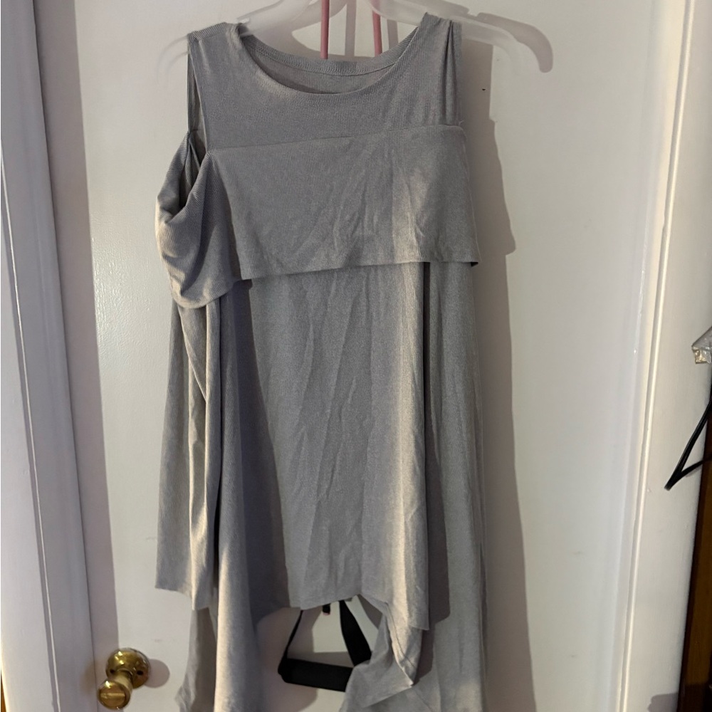 Gray Sleeveless Women's Top